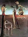 DALI' SALVADOR (1904-1989) - Donna con teste di rose. (1935).